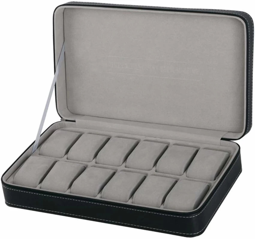 12 in 1 Watch Display Case (Black)
